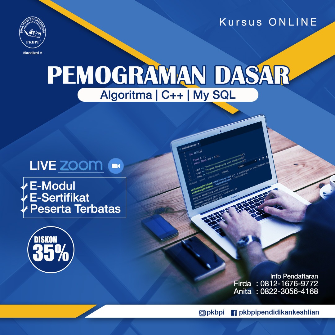 Kursus Online Pemograman Dasar PKBPI - Kursus Komputer Online Surabaya