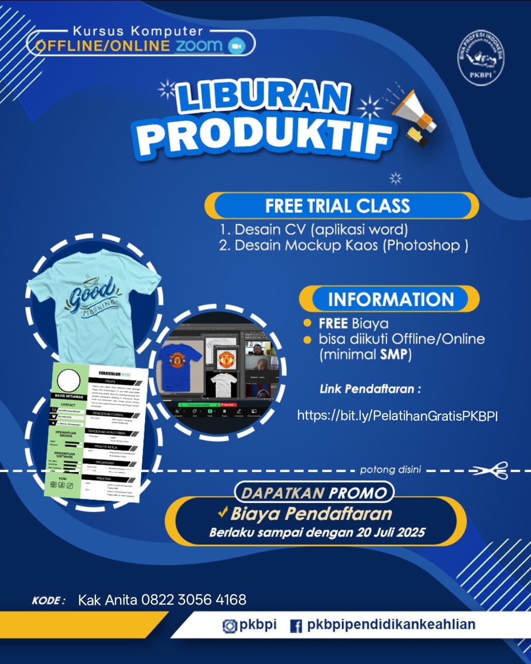 Kursus Komputer Gratis Kelas Liburan