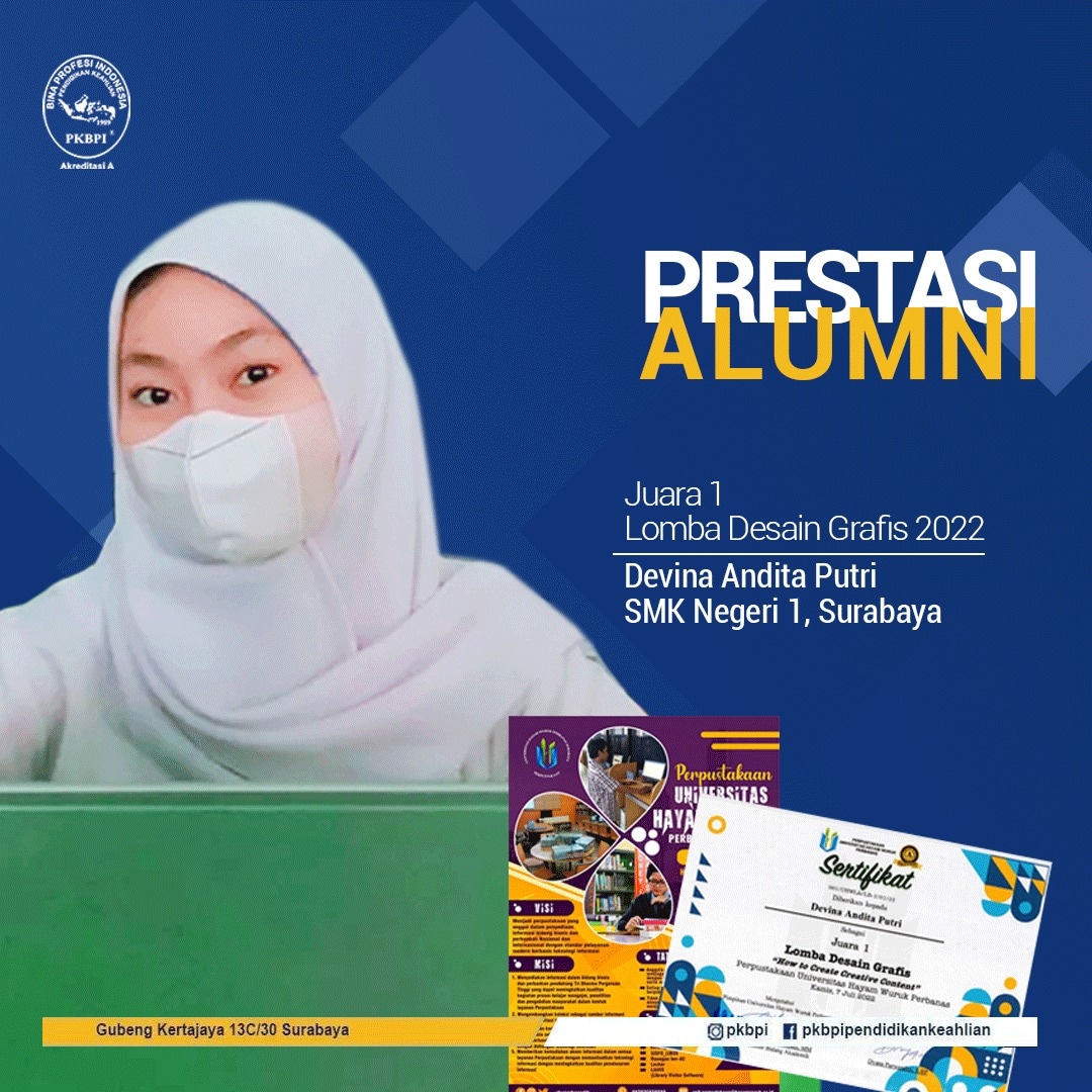 Devina Andita Putri, Asal SMK Negeri 1 Surabaya